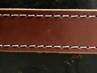 Vintage Broad Stitched whiskey Leather Belt In Very Good Condition 46 — photo 4