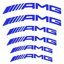 Curved AMG Brake Caliper Decal Heat Resistant Sticker