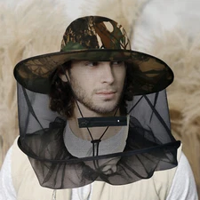 Mosquito Insect Head Net Hat Cap for Sun Protection During Fishing & Hiking USA