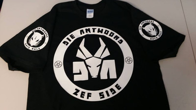 DIE ANTWOORD T-shirt Tee Hip-hop rap ZEF SIDE Ninja Yolandi sleeves