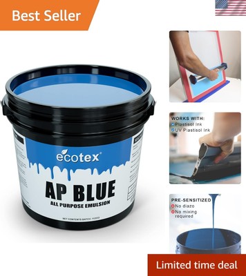 AP Blue Screen Printing Emulsion Quart - 32oz. Pre - Sensitized Photo Emulsio...