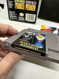 Championship Bowling (Nintendo NES) Complete CIB w/ Poster Good Shape!
