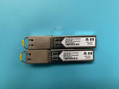 2PCS HP 453154-B21 453578-001 453156-001 HP VIRTUAL CONNECT 1Gb 1G RJ-45 SFP #A6