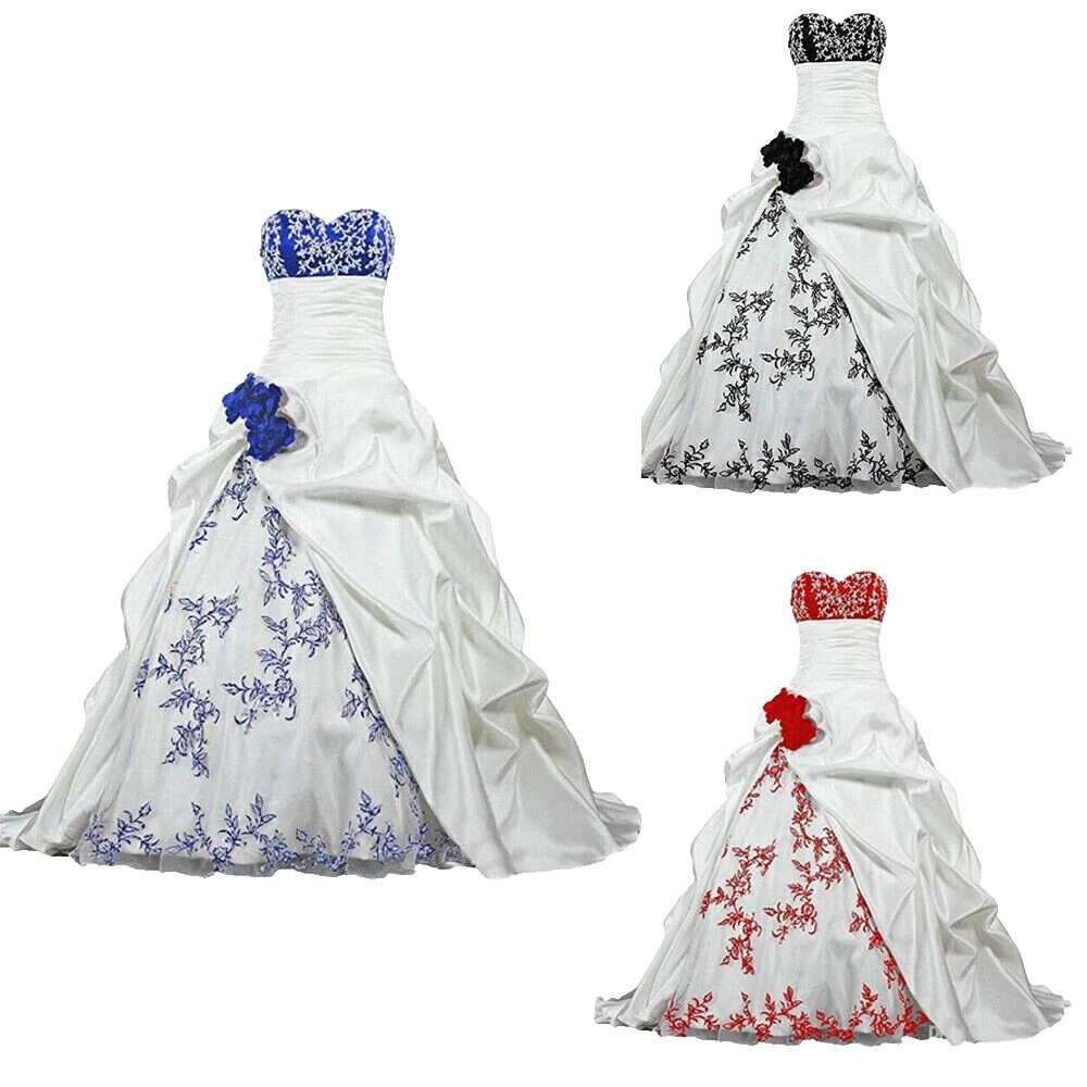 A-Line Plus Size Strapless Wedding Dresses