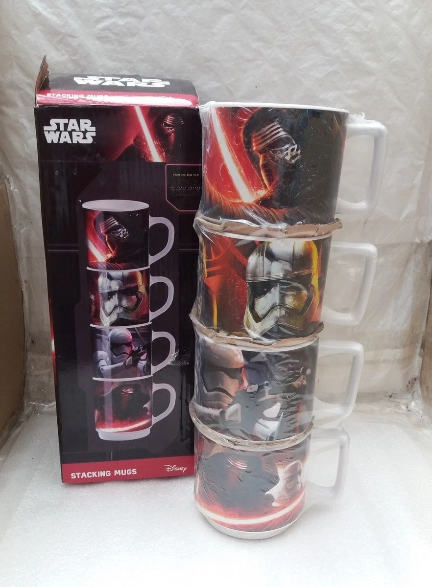Disney Star Wars The Force Awakens Set of 4 Stacking Mugs