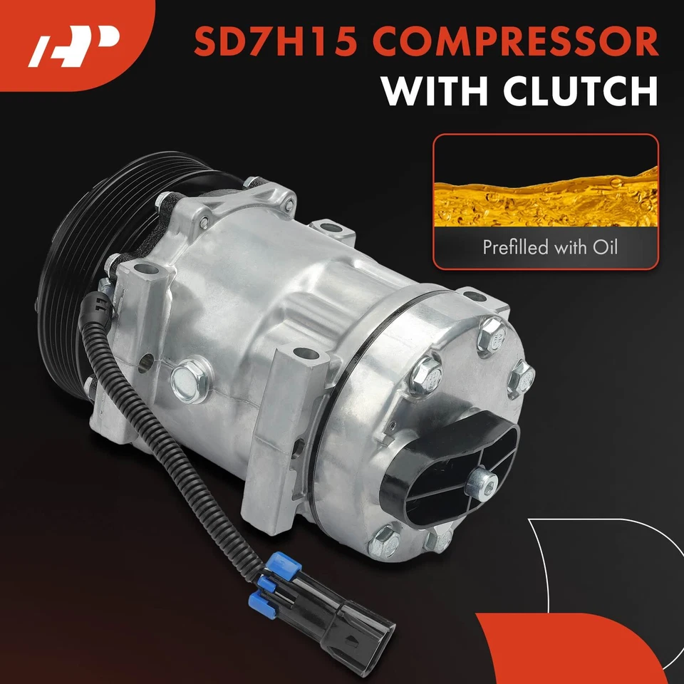 A-Premium A/C Compressor with 6-Groove for Freightliner Century Class Columbia - Image 4 of 4