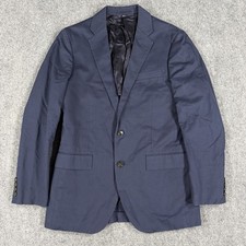 J Crew Ludlow Blazer Mens 38R Navy Blue Cotton Chino Unconstructed Duca Visconti