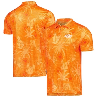 Men's Colosseum Orange Oklahoma State Cowboys Palms Team Polo - Image 1 of 3