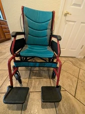 New Transport Chair Foldable Removable Seat Cushions