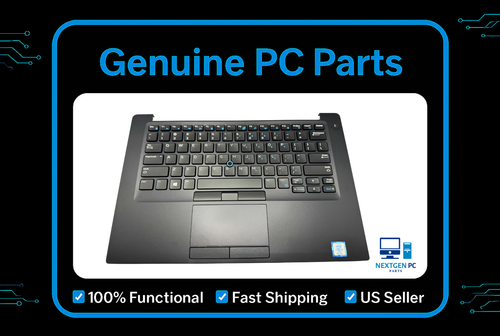 Dell Latitude 7490 14" Genuine Laptop Palmrest w/Touchpad Backlit Keyboard JGJWJ - Afbeelding 2 van 5