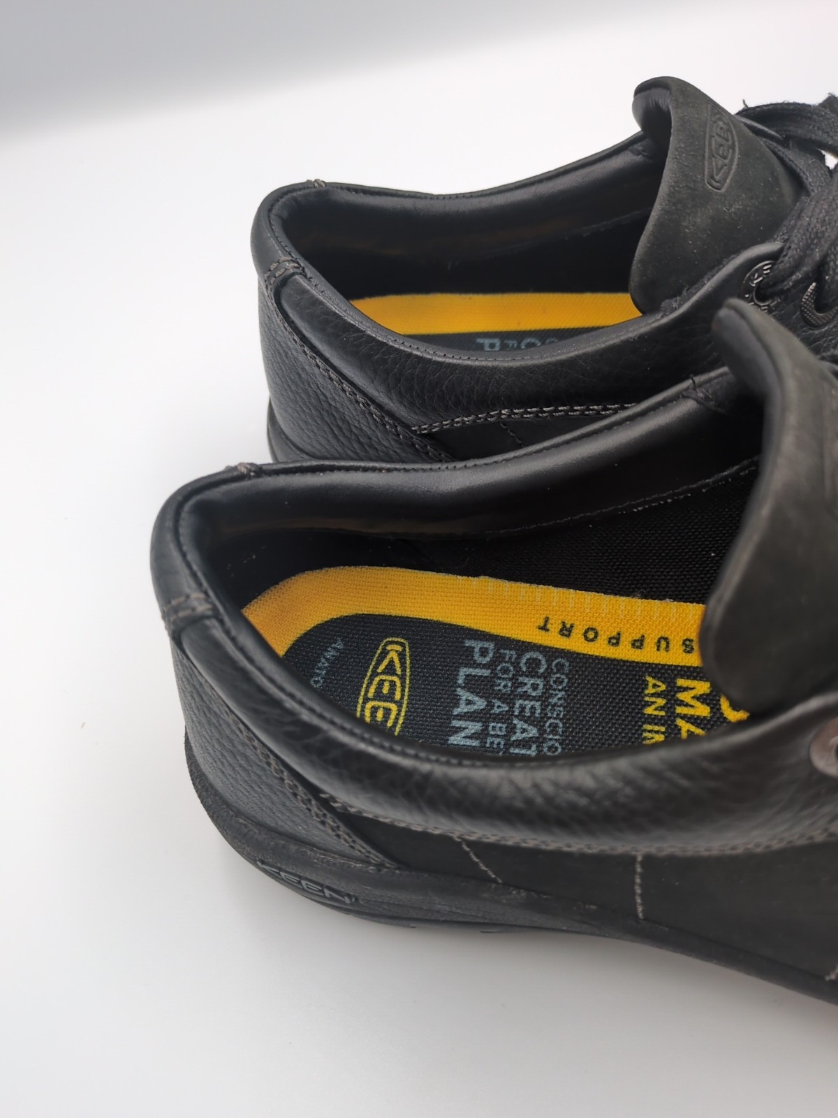 Sneakers Keen donna Presidio 1011400 nere in pelle escursionismo passeggio larghe 8