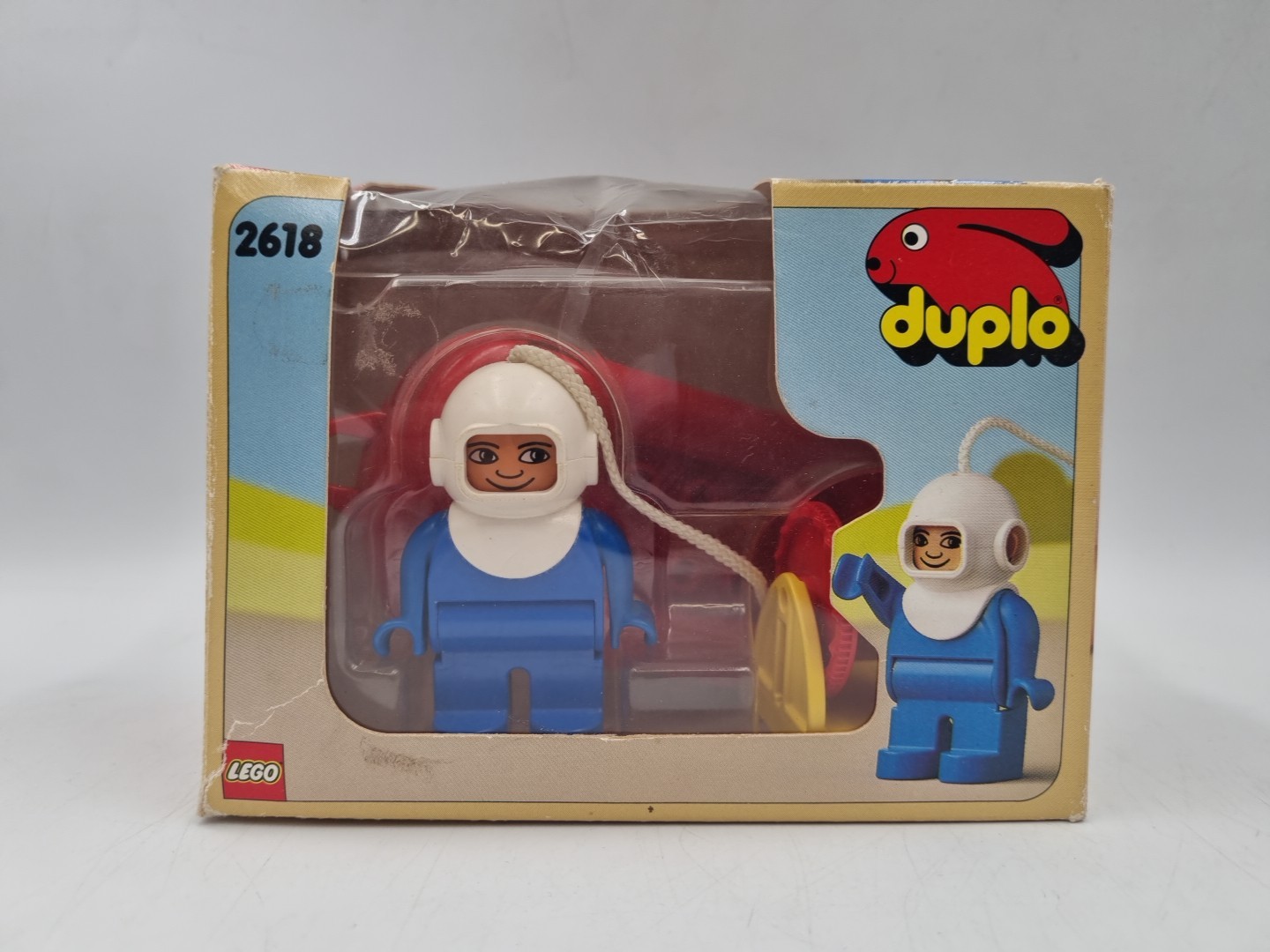 LEGO Duplo 2618 Deep Sea Diver & Raft 1984 Vintage Boxed Set