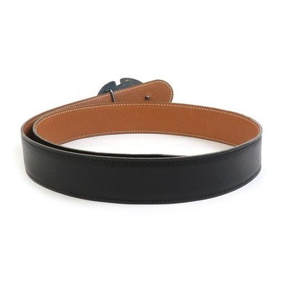 Hermes Tuareg Belt Leather/Metal Black/Brown | eBay display picture 1