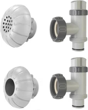 Above Ground Pool Parts, Plunger Valve, Inlet Nozzlet and Outlet Gray 