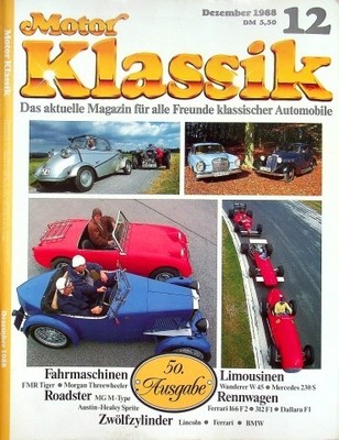 1) Motor Klassik 12/1988 - MG Midget mit 24PS besser - Austin Healey Sprite mit