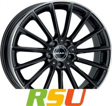 MAK Komet gloss black mirror ring 7.5x17" ET48 LK5 112 ML 66.6 Alufelgen 17 Zoll