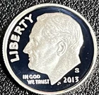 2013-S Roosevelt Dime. Silver Proof. 90% Silver