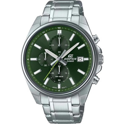 Casio Uhr EFV-610D-3CVUEF Herrenuhr Chronograph Stahlband Stahl 100m Neu
