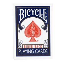 Bicycle Rider Back 808 schwarze Dichtung Spielkarten blau