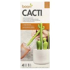 Cacti, Bottle Cleaning Brush Set, 4 Brushes  1 Vase