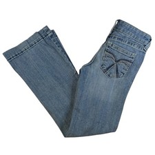 Ariat Real Jeans Youth Girls 8 Blue Denim Bootcut Jeans Medium Wash Western