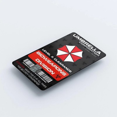 Resident Evil Umbrella Corp ID Badge Credit Card Skin | Gaming Decal