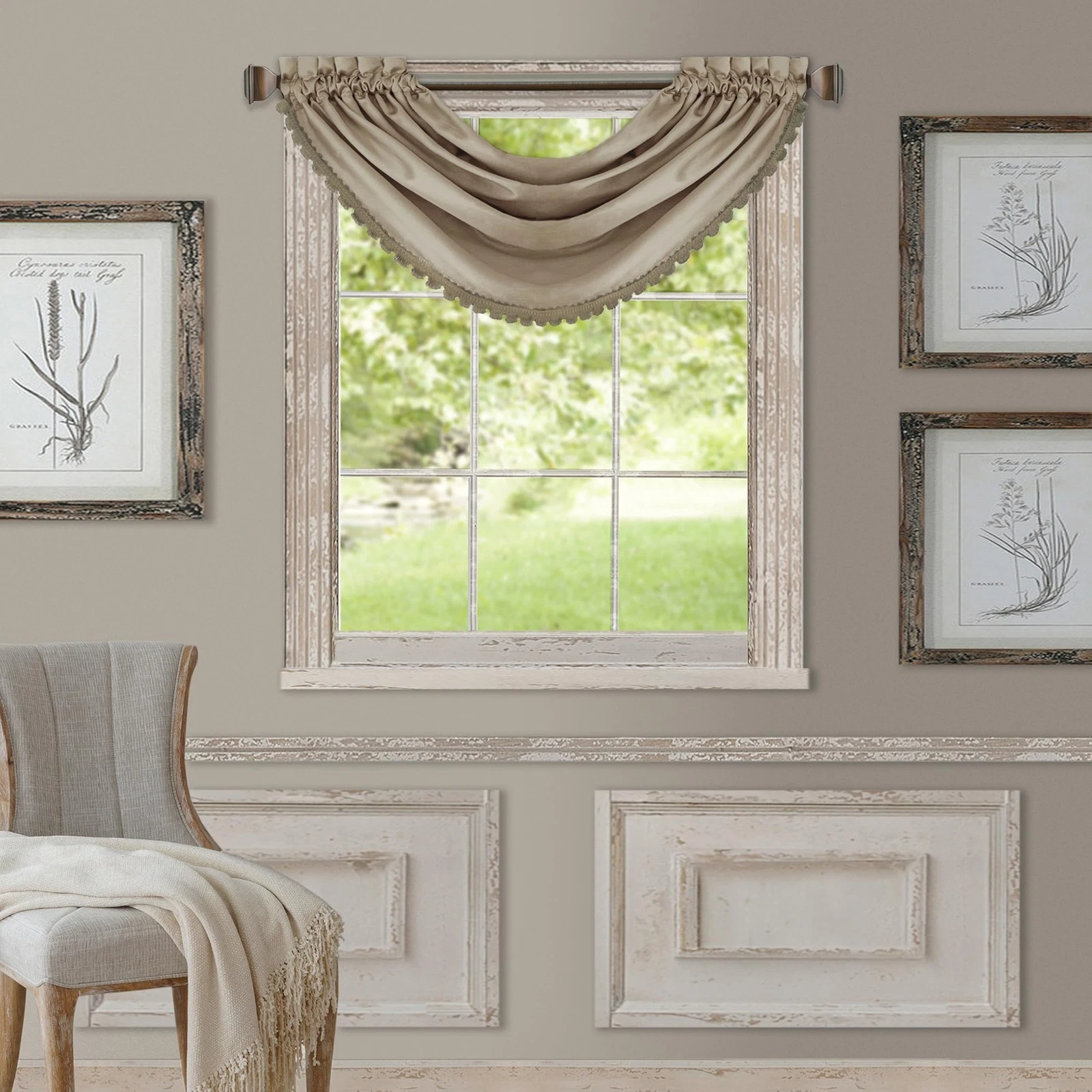 Elrene All Seasons Waterfall Window Valance - Thumbnail 2