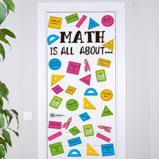 50 Pcs Math Classroom Door Decor Bulletin Board Set Math Is All about School Doo