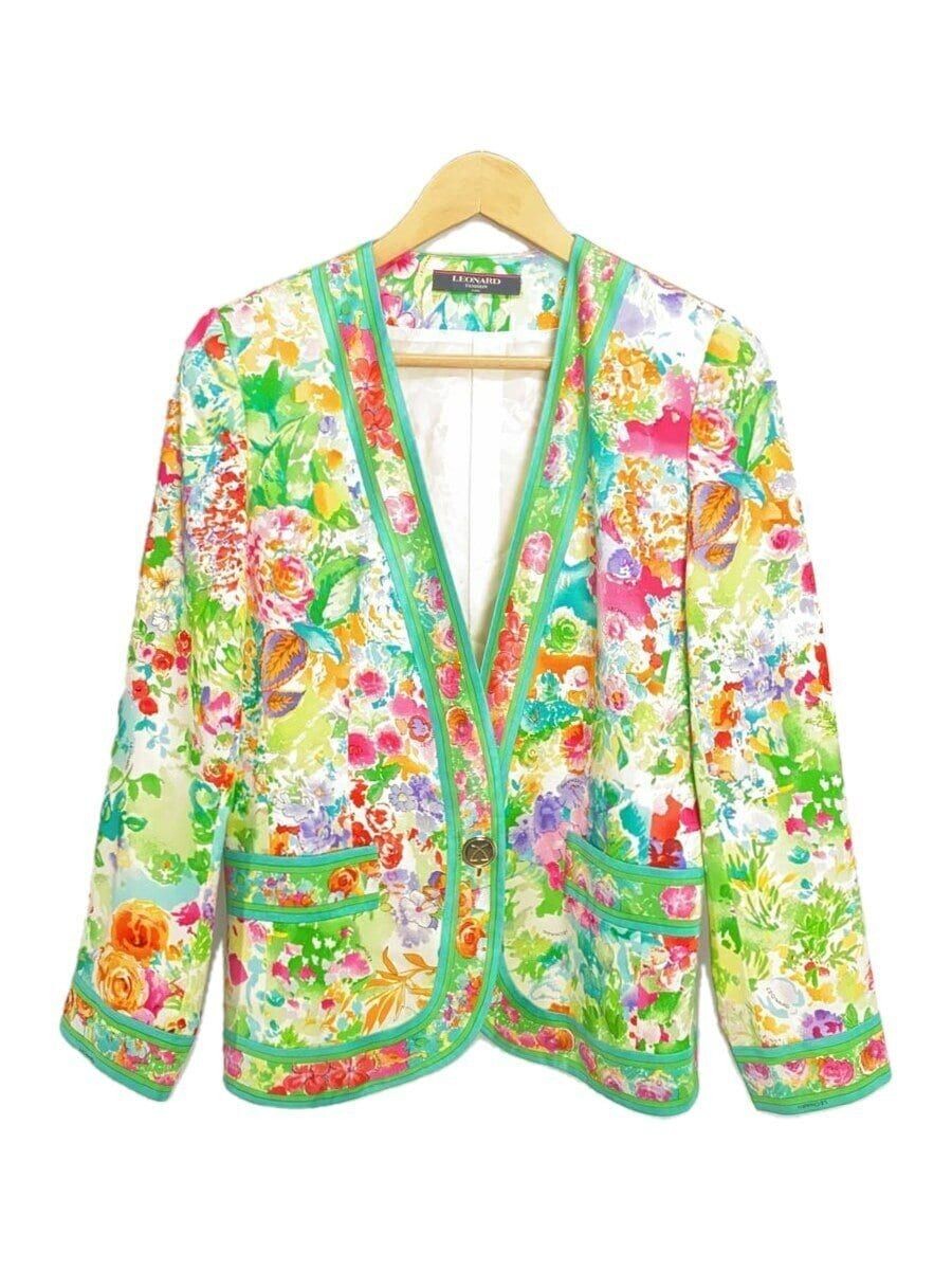LEONARD altra giacca seta GRN motivo floreale 0381641 usata