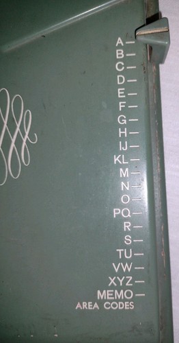 VINTAGE ZEPHYR AUTODEX METAL SPRING POP UP ADDRESS TELEPHONE INDEX AVOCADO GREEN - Picture 23 of 23