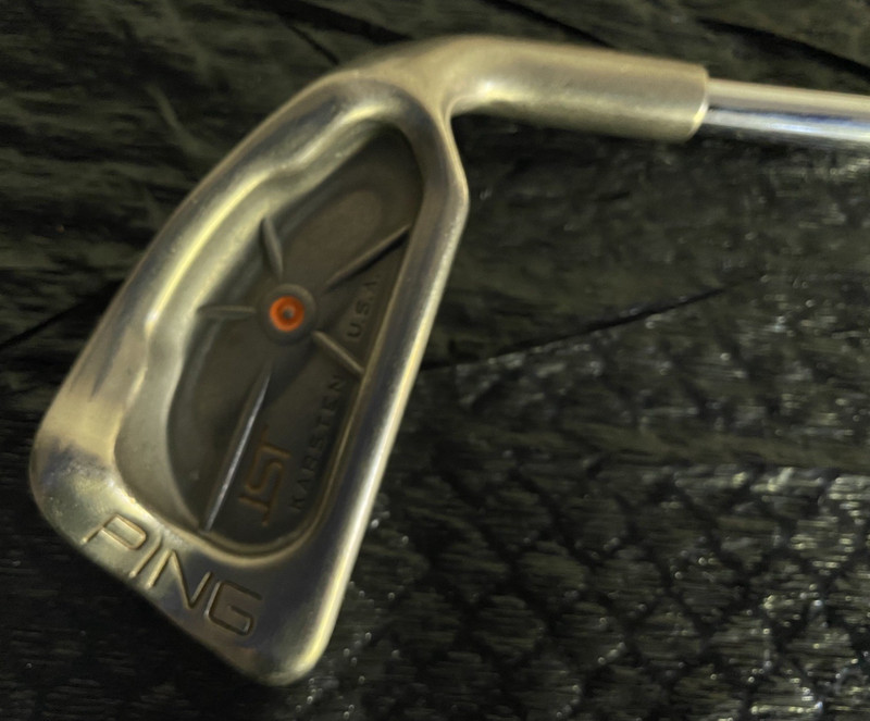 PING ISI NICKEL  2 IRON MENS RH ORANGE DOT PING ISI STIFF STEEL MINT RARE