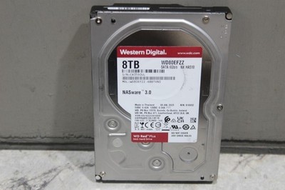 Western Digital WD Red Plus 8TB NAS 3.5'' Hard Drive WD80EFZZ SATA 6Gb/s 128MB