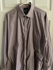 Stafford Travel Easy Care Fit Shirt Long Sleeve Sz 18 36-37