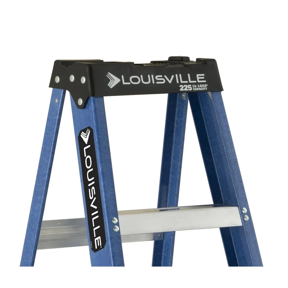 6-FOOT STEP LADDER Fiberglass 10' Reach, 225-Lb Load Capacity, W-3217-06 - Image 3 of 4