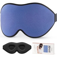 Sleep Masks, Light Blocking Eye Mask Sleeping for Women Men Side Sleeper, Soft