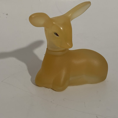 Avon Precious Doe Deer SWEET HONESTY Cologne Frosted Glass Bottle Perfume NOS
