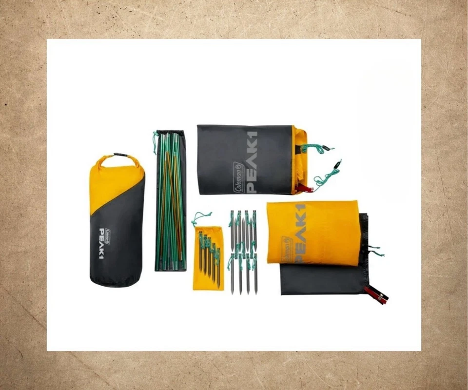 Mochila/tenda de caminhada Coleman Peak1: 3 pessoas 3 estações pedra escura nova na caixa - Imagem 2 de 4