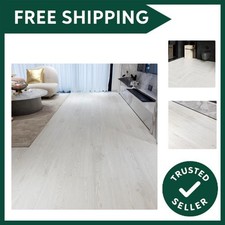 Vinyl Flooring - Lino Flooring with White Oak Wood Grain Effect,Peel and Stic...