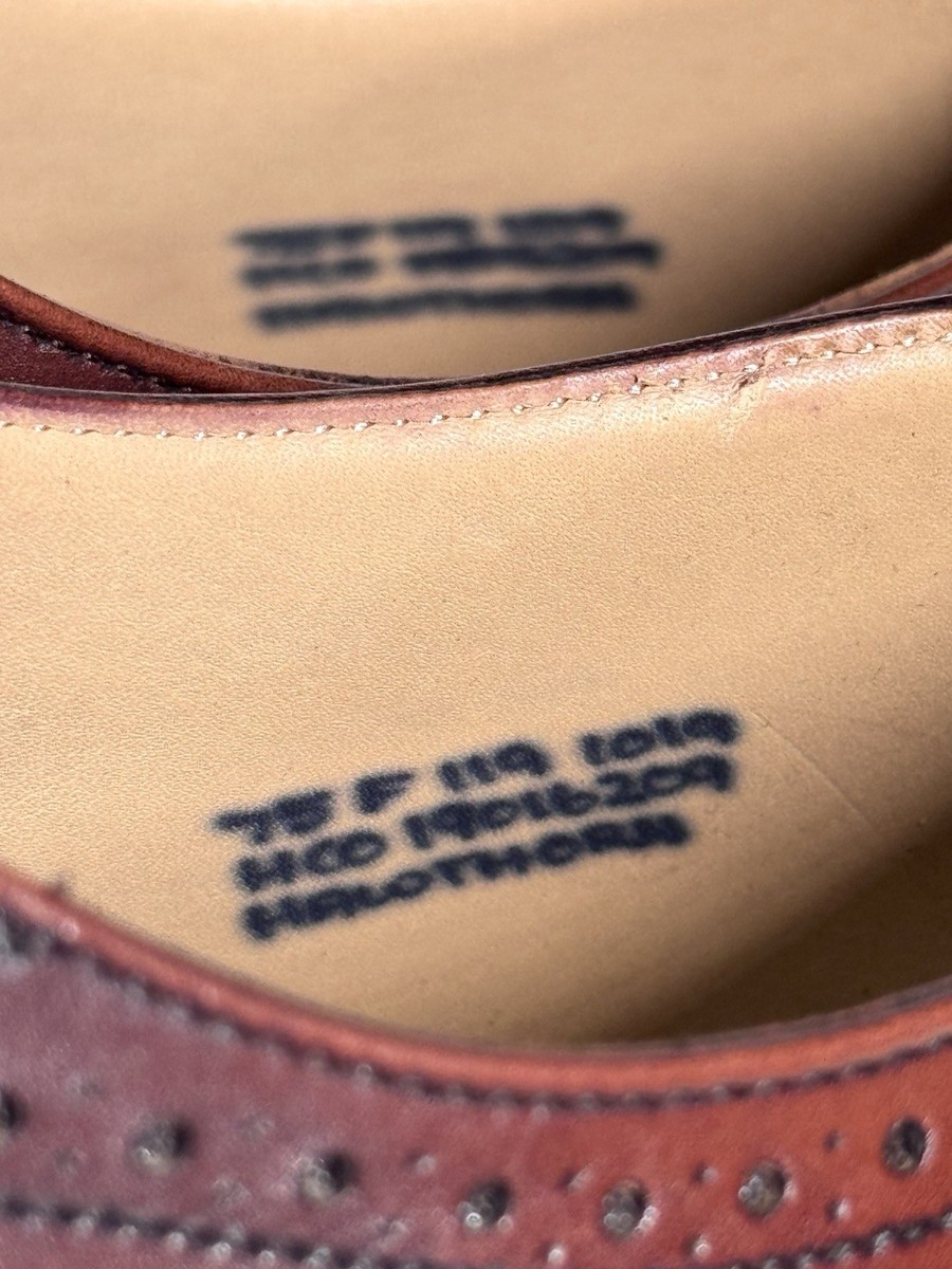 NEW CHURCH'S English Shoes HAWTHORN Chestnut Leather Cap Toe UK7