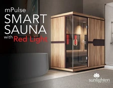 Sunlighten Infrared Sauna mPulse, 3 Person With Red Lights, purchased 2025