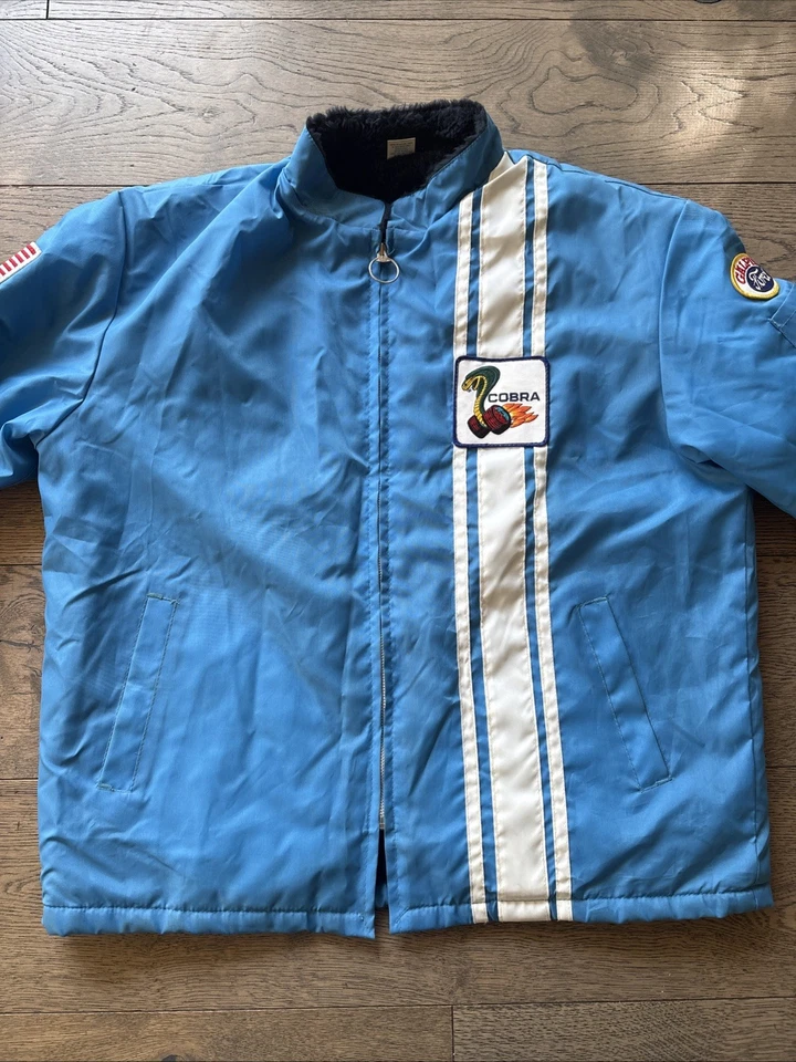 Vintage 70’s Ford Cobra Shelby Racing Jacket Sherpa Galpin Los Angeles EXCELLENT - Image 2 of 4