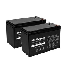12V 9Ah Rechargeable Sealed Lead Acid Battery  SLA  2 Pack F2 Terminals 