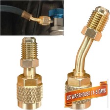 R410A Straight Angled Adapter, Mini Split System Adapter, 5/16" Female to 1/4"