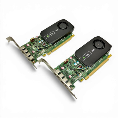 Lot of 2 HP NVIDIA NVS 510 2GB GDDR3 4X MDP PCI-E GPU Graphics Card 09NPC8