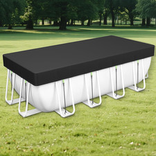 7X10Ft Rectangle Pool Cover for above Ground Pools [ Upgrade 420D ] Swimming Poo