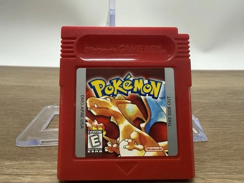 Authentic Pokemon Red Version Nintendo Gameboy W/ Case - Dry Battery/Tested MINT