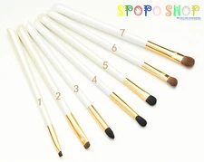 Pro Makeup Eye Brush Set 7pcs- Premium Quality (Eyeliner/Smudge/Crease/Shader)