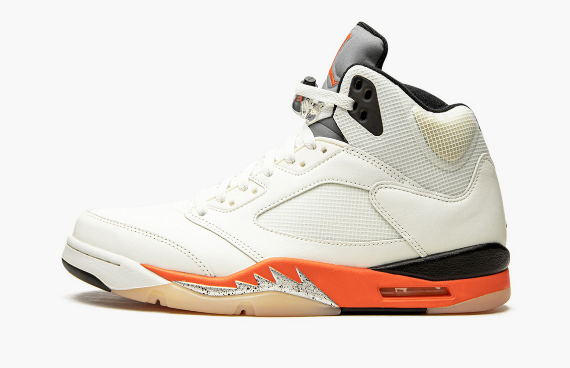 Air Jordan 5 Retro Shattered Backboard White Sail Orange Blaze | eBay