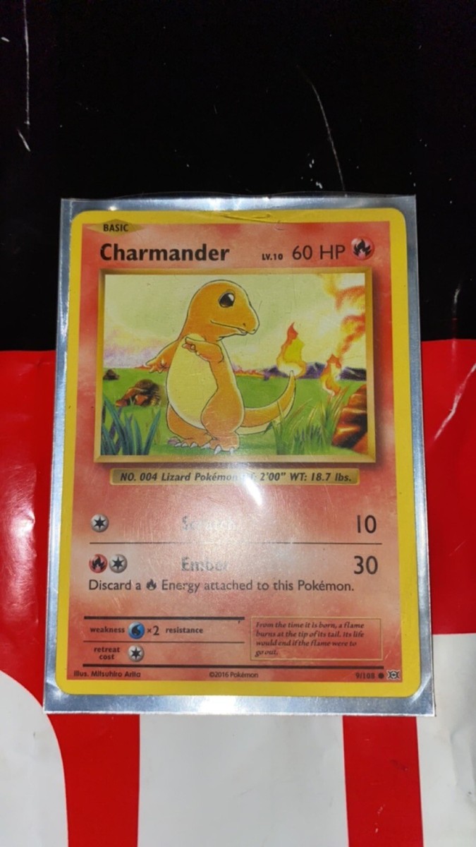 Pokemon Charmander 60 HP Basic 2016 9/108