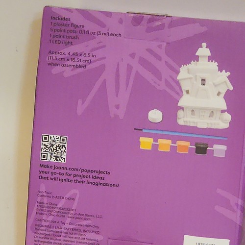 Pop! Halloween Fertig zum Bemalen Gipsmalset LED Spukhaus - Bild 5 von 8